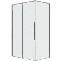 Душевая стенка Grossman Galaxy 70 200.K33.01.70.10.02 профиль Хром стекло шиншилла — фото 2, Боковые стенки