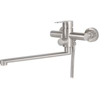 Смеситель для ванны Viko V-7505 универсальный Хром матовый — фото 4, Смесители