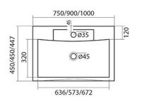 Товар: Раковина Art&Max AM-LAV-900-MR-FP Белая - фото 4 Раковина Art&Max AM-LAV-900-MR-FP Белая — фото 4, Раковины