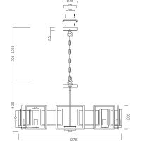 Товар: Люстра Maytoni House Bowi H009PL-08G Прозрачная Золото - фото 5 Люстра Maytoni House Bowi H009PL-08G Прозрачная Золото — фото 5, Люстры