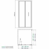Товар: Душевая стенка WasserKRAFT Weser 100 78F10-RP100 профиль Хром стекло прозрачное - фото 5 Душевая стенка WasserKRAFT Weser 100 78F10-RP100 профиль Хром стекло прозрачное — фото 5, Боковые стенки