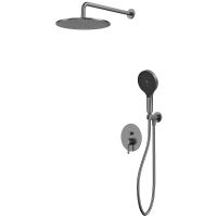 Душевая система Whitecross Y gunmetal YSET04TOPGM Оружейная сталь — фото 1, Душевое оборудование. Душевая программа