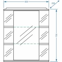 Зеркальный шкаф Stella Polar Концепт Лаура 60/С R SP-00000050 с подсветкой Белый — фото 5, Мебель для ванной