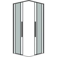 Товар: Душевой уголок Grossman Galaxy 70х70 300.K33.01.7070.42.00 профиль Графит сатин стекло прозрачное - фото 10 Душевой уголок Grossman Galaxy 70х70 300.K33.01.7070.42.00 профиль Графит сатин стекло прозрачное — фото 10, Квадратные душевые уголки