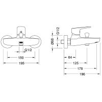 Комплект смесителей Aquatek Бетта AQ1130MB Черный матовый — фото 6, Смесители
