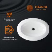Товар: Раковина-чаша Orange 64 B08-640w Белая - фото 10 Раковина-чаша Orange 64 B08-640w Белая — фото 10, Раковины накладные