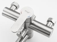 Смеситель для ванны Frap H801 F22801 универсальный Сатин — фото 3, Смеситель для ванны