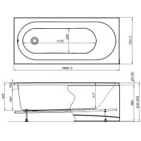 Товар: Акриловая ванна Aquanet Lotos 170х75 311882 без гидромассажа - фото 10 Акриловая ванна Aquanet Lotos 170х75 311882 без гидромассажа — фото 10, Акриловые ванны