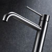 Смеситель для раковины Black&White Universe U7600GM 7600U Gun Metal — фото 4, Смесители