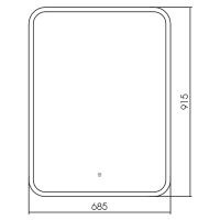 Товар: Зеркало Silver Mirrors Стив TX 69 LED-00002893 с подсветкой с сенсорным выключателем - фото 4 Зеркало Silver Mirrors Стив TX 69 LED-00002893 с подсветкой с сенсорным выключателем — фото 4, Зеркала в ванную комнату