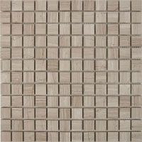 Каменная мозаика Pixmosaic White Wooden PIX254 30,5x30,5 см — фото 1, Мозаика