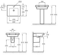 Товар: Раковина Jacob Delafon Odeon Up 60 E4778-00 Белая - фото 6 Раковина Jacob Delafon Odeon Up 60 E4778-00 Белая — фото 6, Раковины подвесные