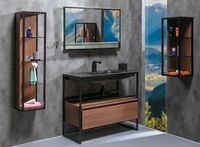 Товар: Тумба Boheme Armadi Art Loft 100 894-100-D подвесная Dark Wood - фото 2 Тумба Boheme Armadi Art Loft 100 894-100-D подвесная Dark Wood — фото 2, Мебель для ванной