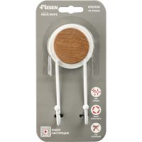 Двойной крючок Fixsen Magic White FX-47005A Белый матовый — фото 2, Крючки для полотенец