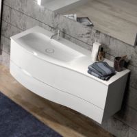 Тумба с раковиной Burgbad Sinea 2.0 120 SFFQ121L F2800 G0165 C0001*1 подвесная Белая — фото 1, Мебель для ванной