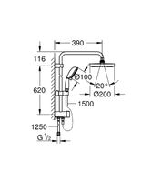 Душевая система Grohe New Tempesta Rustic 27399002 Хром — фото 4, Душевое оборудование. Душевая программа