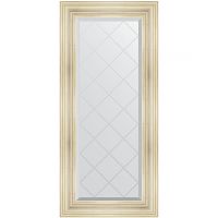 Зеркало Evoform Exclusive-G 128х59 BY 4074 с гравировкой в багетной раме - Травленое серебро 99 мм — фото 1, Мебель для ванной