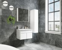 Зеркальный шкаф Roca Up 80 с подсветкой Белый глянец арт-ZRU9303017 — фото 4, Зеркальные шкафы в ванную