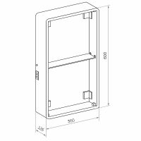 Товар: Зеркальный шкаф Континент Elmage white LED 45 МВК047 с подсветкой Белый - фото 12 Зеркальный шкаф Континент Elmage white LED 45 МВК047 с подсветкой Белый — фото 12, Зеркальные шкафы в ванную
