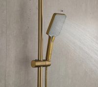Душевая система Gappo G91 G2491-3 с термостатом Золото — фото 23, Душевые стойки