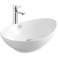 Раковина-чаша WellWant 59 WWRD1254W Белая — фото 1, Раковины накладные