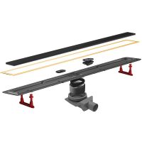 Товар: Душевой лоток Pestan Confluo Premium Line 650 Black Glass Gold 13100116 с решеткой Черный глянцевый Золото глянцевое - фото 3 Душевой лоток Pestan Confluo Premium Line 650 Black Glass Gold 13100116 с решеткой Черный глянцевый Золото глянцевое — фото 3, Душевые лотки