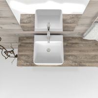 Раковина Esbano Circon 40 ESRNCIRC40W Белая — фото 4, Раковины накладные