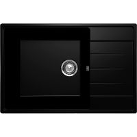 Кухонная мойка Ulgran Quartz Prima 760-07 Уголь — фото 1, Кухонные мойки