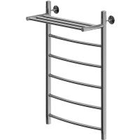 Водяной полотенцесушитель Aquanet Romeo 80x50 266729 с полкой Хром — фото 1, Водяные полотенцесушители