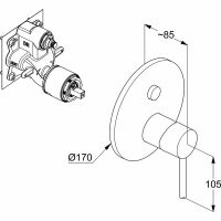 Товар: Смеситель для душа Kludi Bozz 386593976 Черный матовый - фото 2 Смеситель для душа Kludi Bozz 386593976 Черный матовый — фото 2, Смеситель для душа