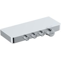 Смеситель для ванны WasserKRAFT Mindel 8599 Thermo с термостатом Хром Белый — фото 1, Смесители