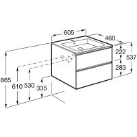 Товар: Тумба под раковину Roca Domi 60 A857458806 подвесная Белый глянец - фото 27 Тумба под раковину Roca Domi 60 A857458806 подвесная Белый глянец — фото 27, Мебель для ванной