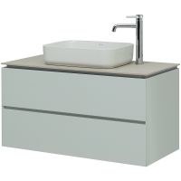 Тумба под раковину Allen Brau Infinity 100 1.21003.PWM подвесная Папирус матовый — фото 5, Тумбы под раковину