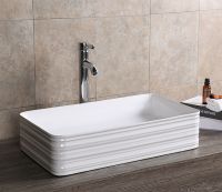 Раковина-чаша CeramaLux 65 W1531 (D1408) Белая — фото 5, Раковины накладные