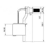 Сливная арматура Berges Eko 030842 с боковой подводкой — фото 8, Комплектующие для туалета