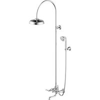 Душевая система Bravat Art F65193CP-A2-RUS Хром — фото 1, Душевые стойки