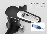 Товар: Смеситель для ванны Frap H49-6 F2249-6 универсальный Черный матовый Хром - фото 5 Смеситель для ванны Frap H49-6 F2249-6 универсальный Черный матовый Хром — фото 5, Смесители