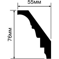 Карниз HIWOOD A94 2000x76x55 мм — фото 2, Карнизы