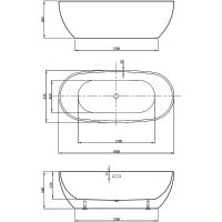 Акриловая ванна Vincea 180x81.5 VBT-408-1800 без гидромассажа — фото 5, Акриловые ванны