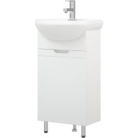 Тумба под раковину Corozo Лея 45 SD-00001490 Белая — фото 2, Мебель для ванной