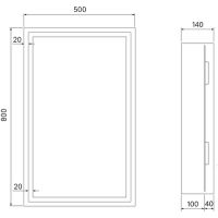 Товар: Зеркальный шкаф Iddis Zodiac 50 ZOD5000i99 с подсветкой Белый - фото 6 Зеркальный шкаф Iddis Zodiac 50 ZOD5000i99 с подсветкой Белый — фото 6, Зеркальные шкафы в ванную