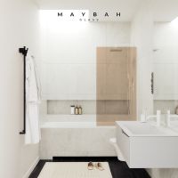 Товар: Шторка на ванну Maybah Glass MGV-69-1у 700x1400 в узком профиле Белый стекло бронзовое - фото 3 Шторка на ванну Maybah Glass MGV-69-1у 700x1400 в узком профиле Белый стекло бронзовое — фото 3, Неподвижные шторки для ванной