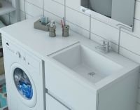 Товар: Раковина Эстет Даллас 120 R ФР-00001528 с местом под стиральную машину Белая - фото 4 Раковина Эстет Даллас 120 R ФР-00001528 с местом под стиральную машину Белая — фото 4, Раковины на стиральную машину