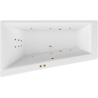 Акриловая ванна Excellent Sfera Slim 170x100 L WAEX.SFL17S.LINE.BR с гидромассажем — фото 1, Ванны