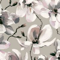 Обои Marburg Flora 47466 Винил на флизелине (0,53*10,05) Серый/Белый/Розовый, Цветы — фото 1, Обои для стен