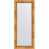 Зеркало Evoform Exclusive 146х61 BY 3542 с фацетом в багетной раме - Римское золото 88 мм — фото 1, Мебель для ванной