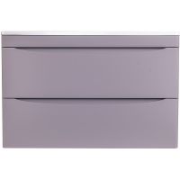 Тумба под раковину Style Line Бергамо мини 90 Люкс Plus СС-00002365 подвесная Серая антискрейч — фото 1, Мебель для ванной