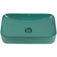 Раковина-чаша Abber Rechteck 61 AC2204MBG Зеленая матовая — фото 3, Раковины накладные