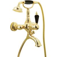 Смеситель для ванны Boheme Tradizionale Nero 253 Золото — фото 1, Смесители