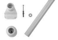 Штанга опорная Ridder Wien 59610 Алюминевая — фото 4, Карнизы для ванной